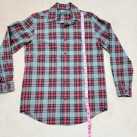 Orvis Signature Plaid Long Sleeve Button Down Shirt 100% Cotton Mens Size MEDIUM - Picture 10 of 10